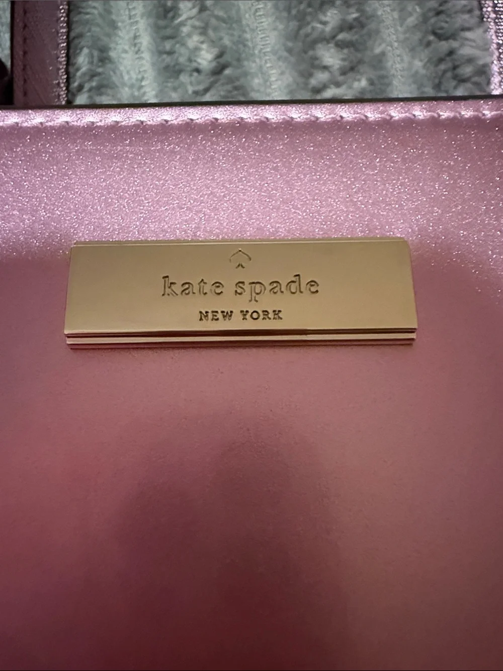 kate spade Metallic lavender Mini Tote Bag
